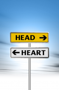 opposing-arrow-sign-head-vs-heart